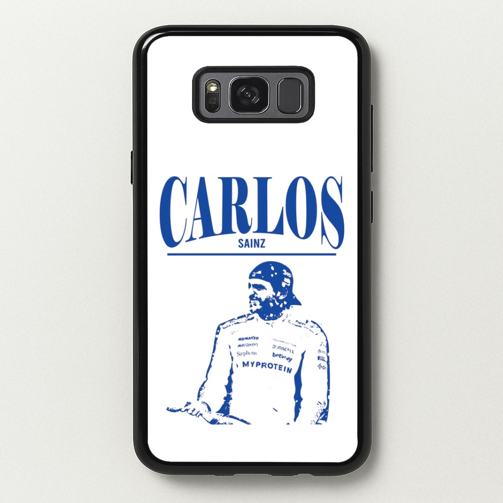 Carlos White And Blue Galaxy S8 Plus Case