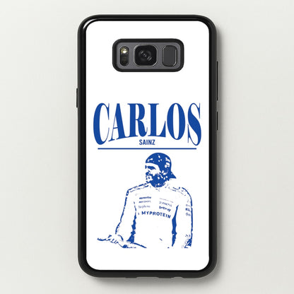 Carlos White And Blue Galaxy S8 Plus Case