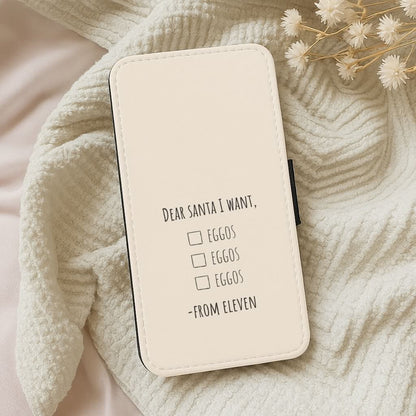Eleven's Christmas List Leather Phone Case