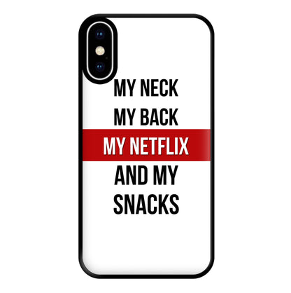 My Netflix & My Snacks Phone Case