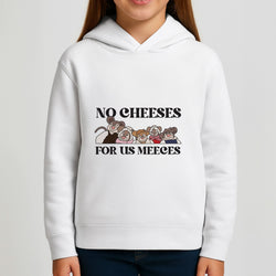 No Cheeses For Us Meeces II Girls Hoodie