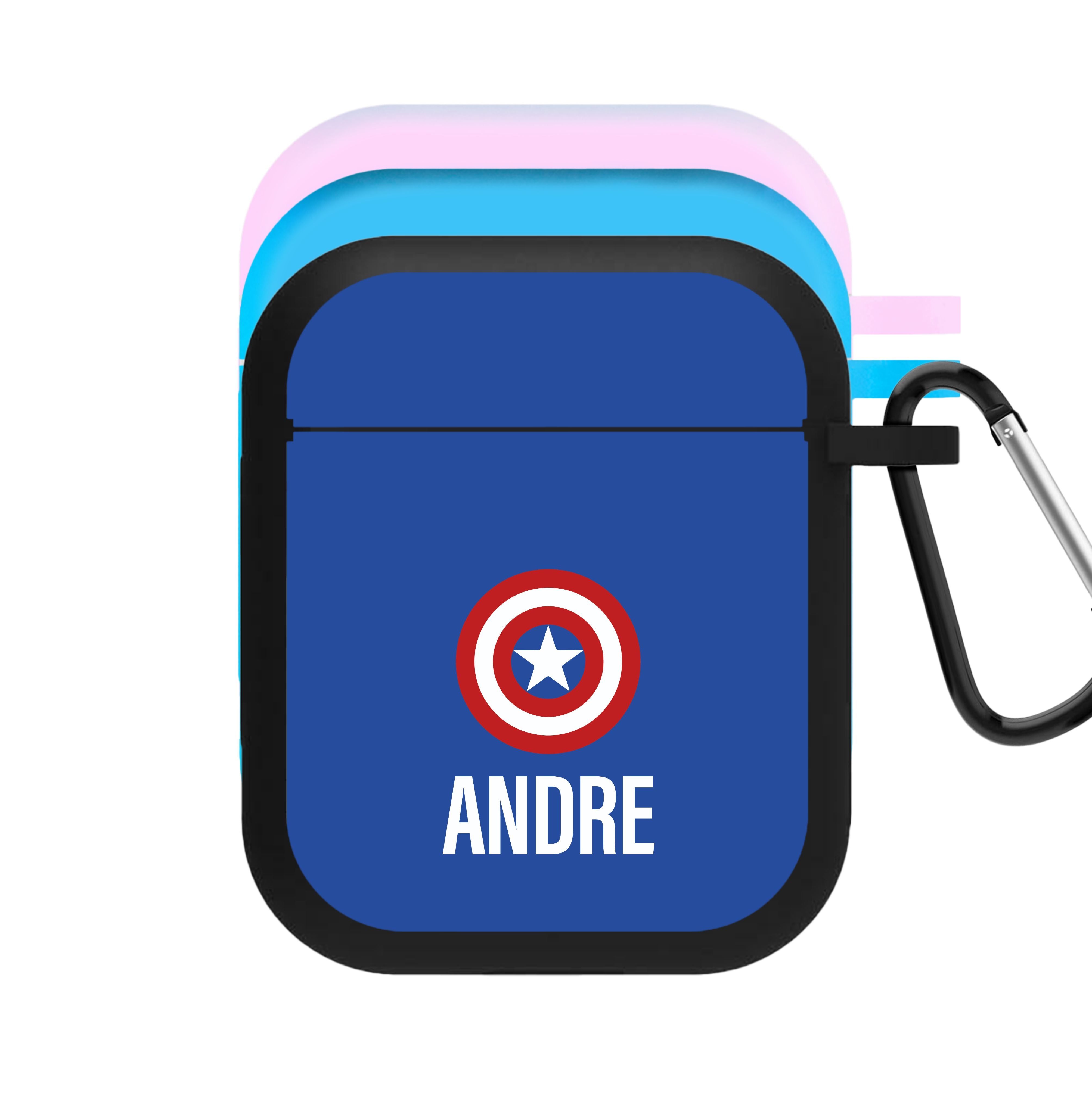 Captain America - Personalised Superhero Comic AirPods Case