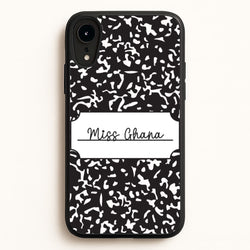 Personalised School Notebook iPhone XR Case