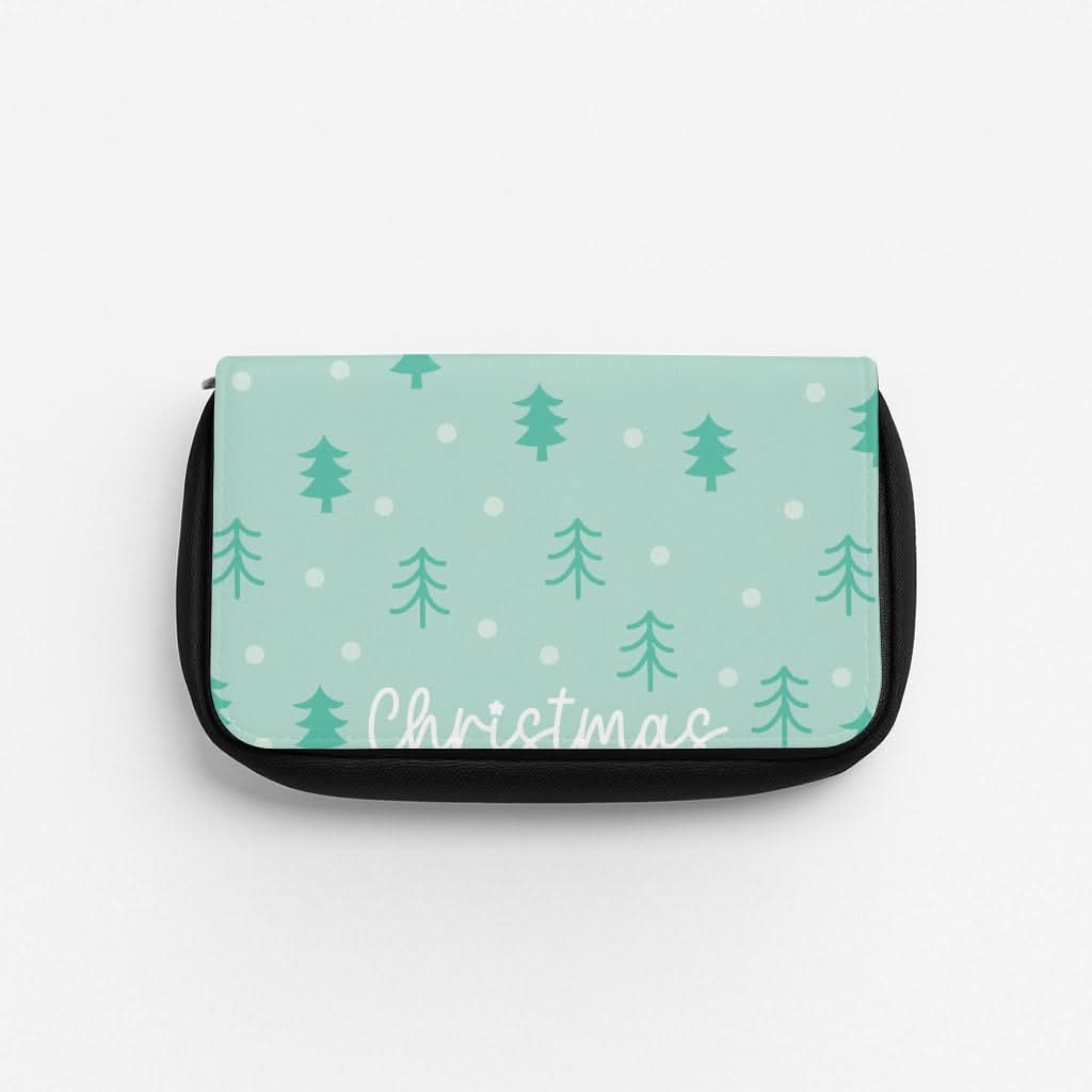 Cute Xmas Trees Pattern Pencil Case
