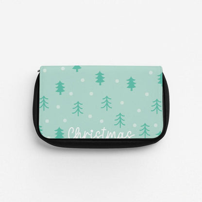 Cute Xmas Trees Pattern Pencil Case