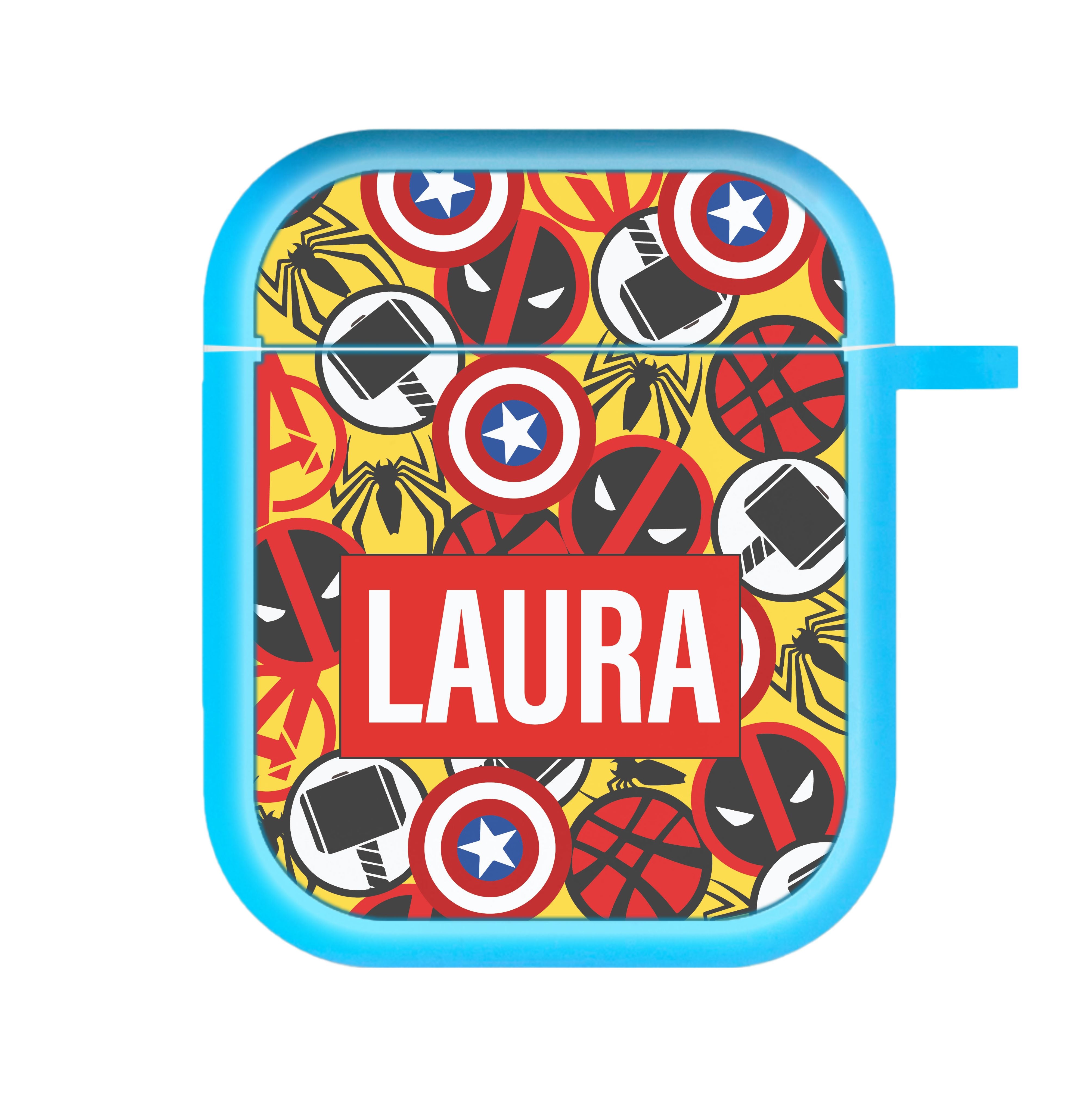 Collage - Personalised Superhero Comic AirPods Case