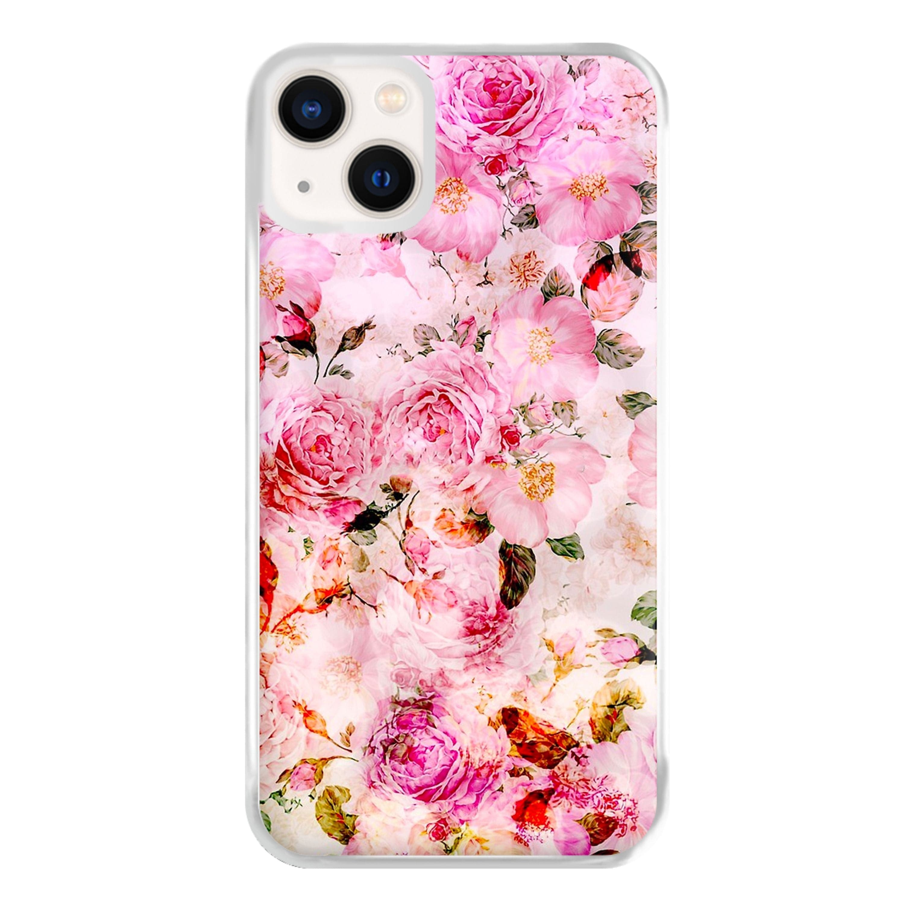 Pretty Pink Chic Floral Pattern Phone Case