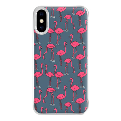 Basic Pink Flamingo Pattern Phone Case