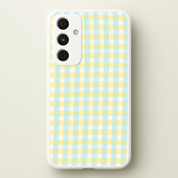Lemonade Gingham Galaxy A55 Case