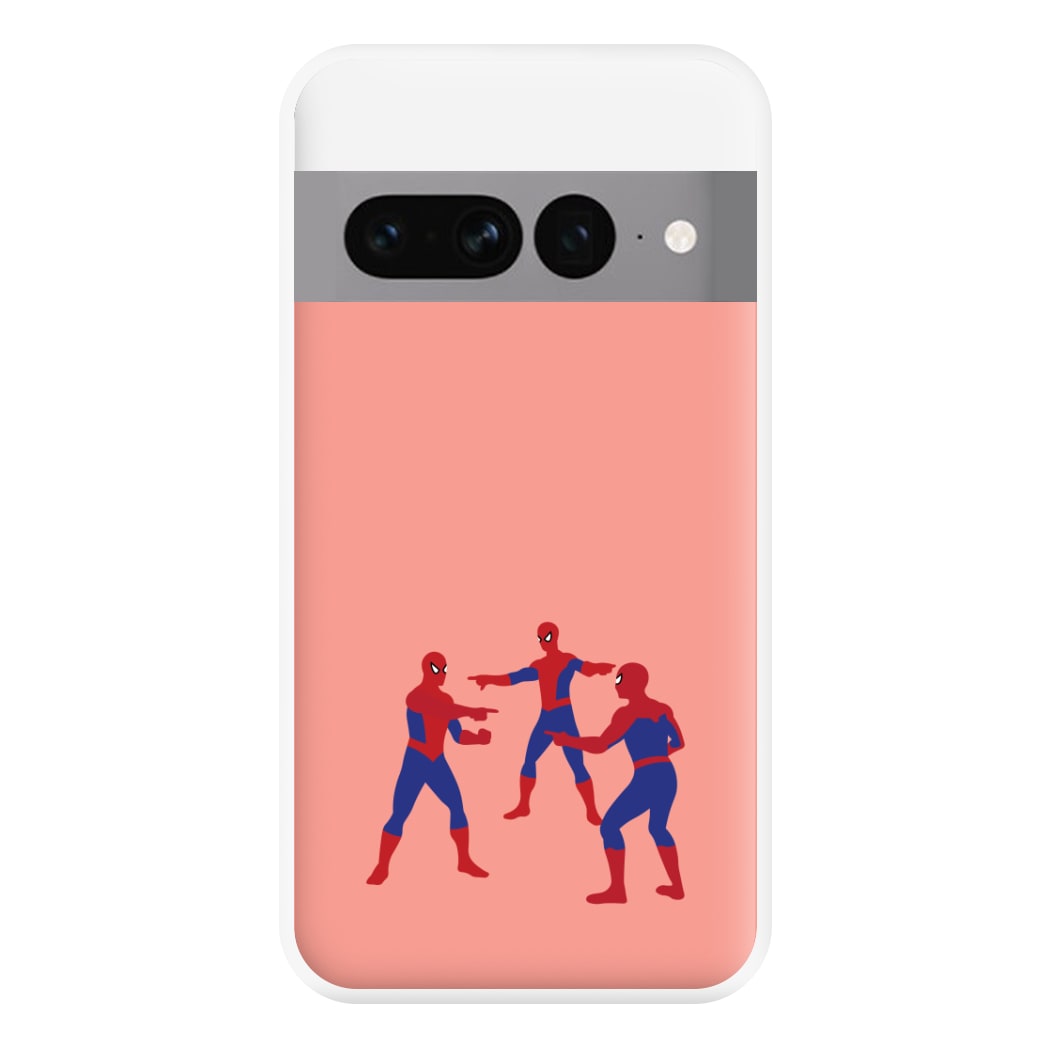 Spider Hero Pointing Meme Google Pixel 7 Pro Case