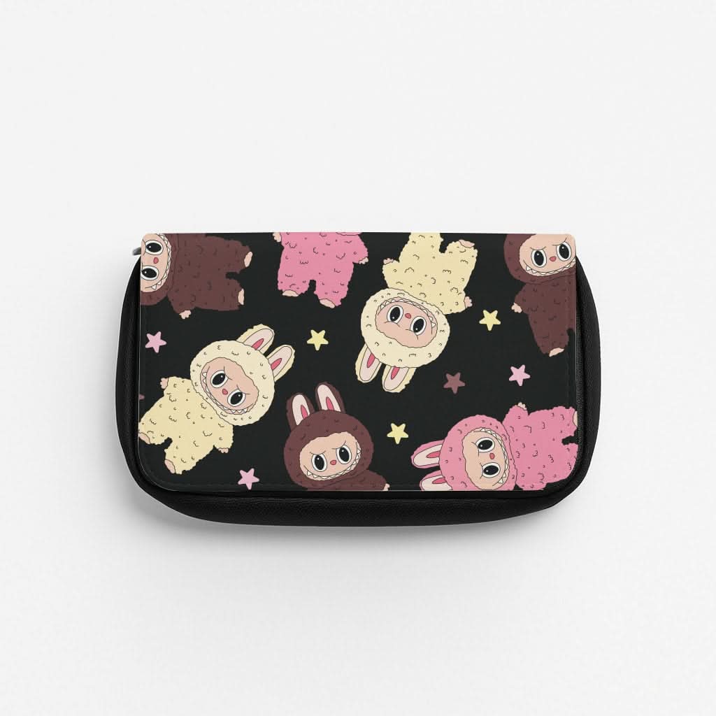 Cute Monsters And Stars Pattern Pencil Case