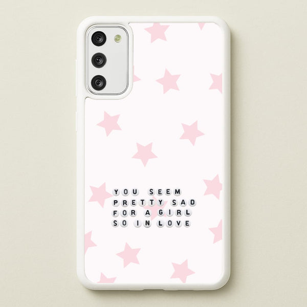 Pretty Sad Letter Beads Galaxy S20FE Case