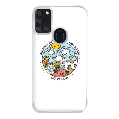 Animals Are Friends, Not Food - Vegan Phone Case