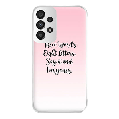 Three Words, Eight Letters - Gossip Phone Case