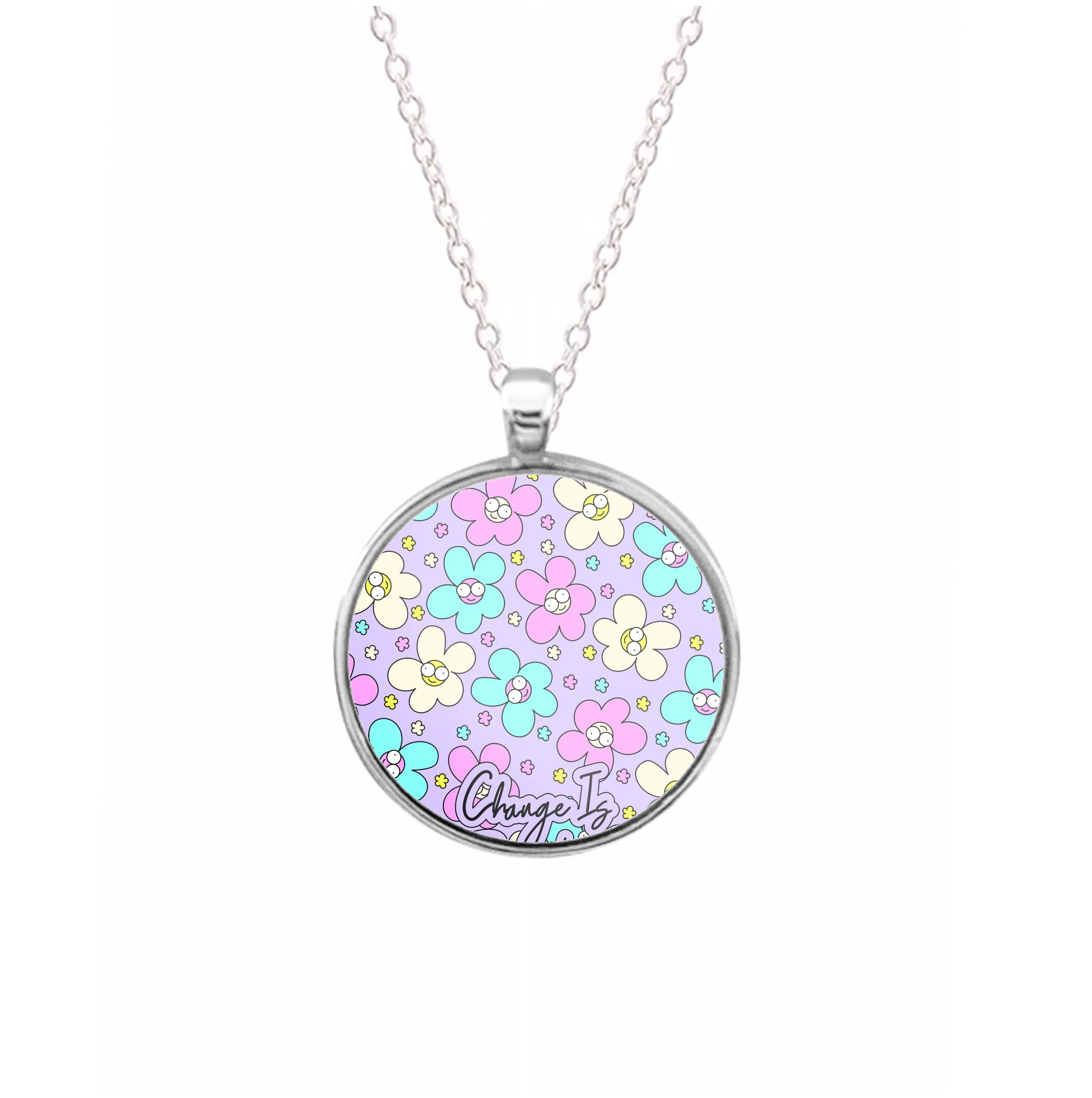 Happy Flowers Pattern Necklace