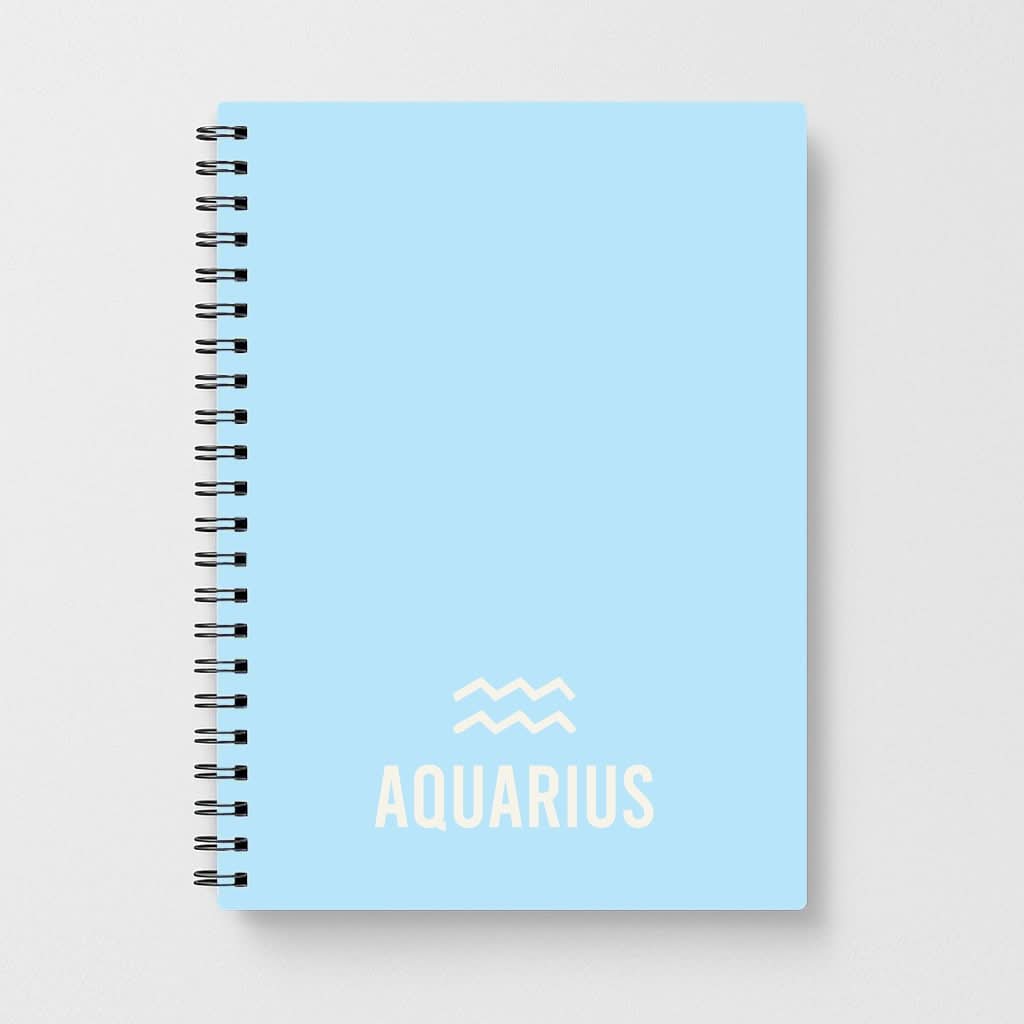 Aquarius Pastel Zodiac Notebook