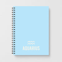 Aquarius Pastel Zodiac Notebook