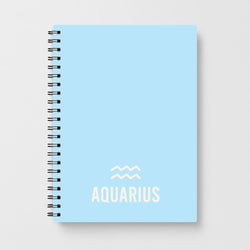 Aquarius Pastel Zodiac Notebook