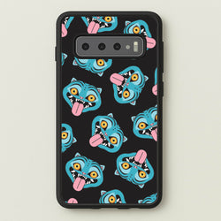 Demon Cat Pattern Galaxy S10 Plus Case