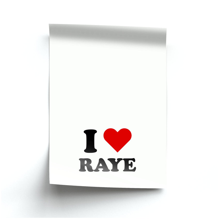 I Love Raye - Festival Poster