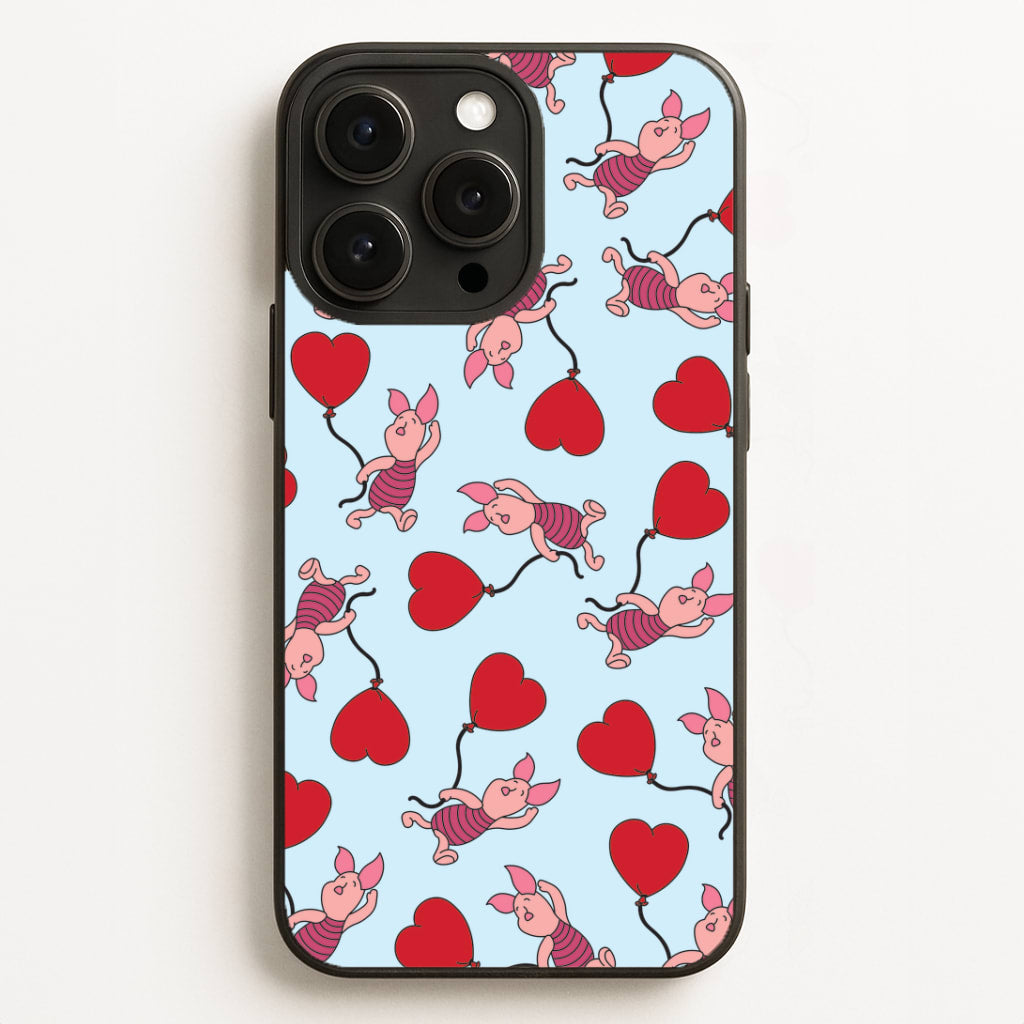 Baby Pig With Balloon Pattern Phone Case for iPhone, Samsung Galaxy and Google Pixel