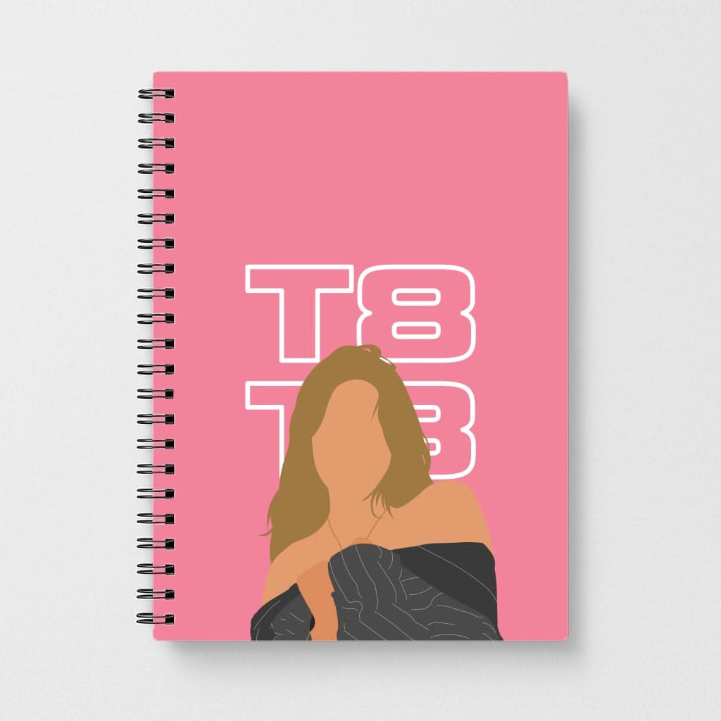 T8 Pink  Notebook