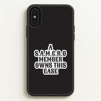 SAMCRO Member iPhone XS Max Case