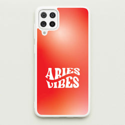 Aries Vibes Gradient Zodiac Galaxy A12 Case
