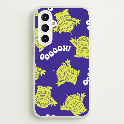 Toy Aliens Silhouette Pattern Galaxy A16 Case