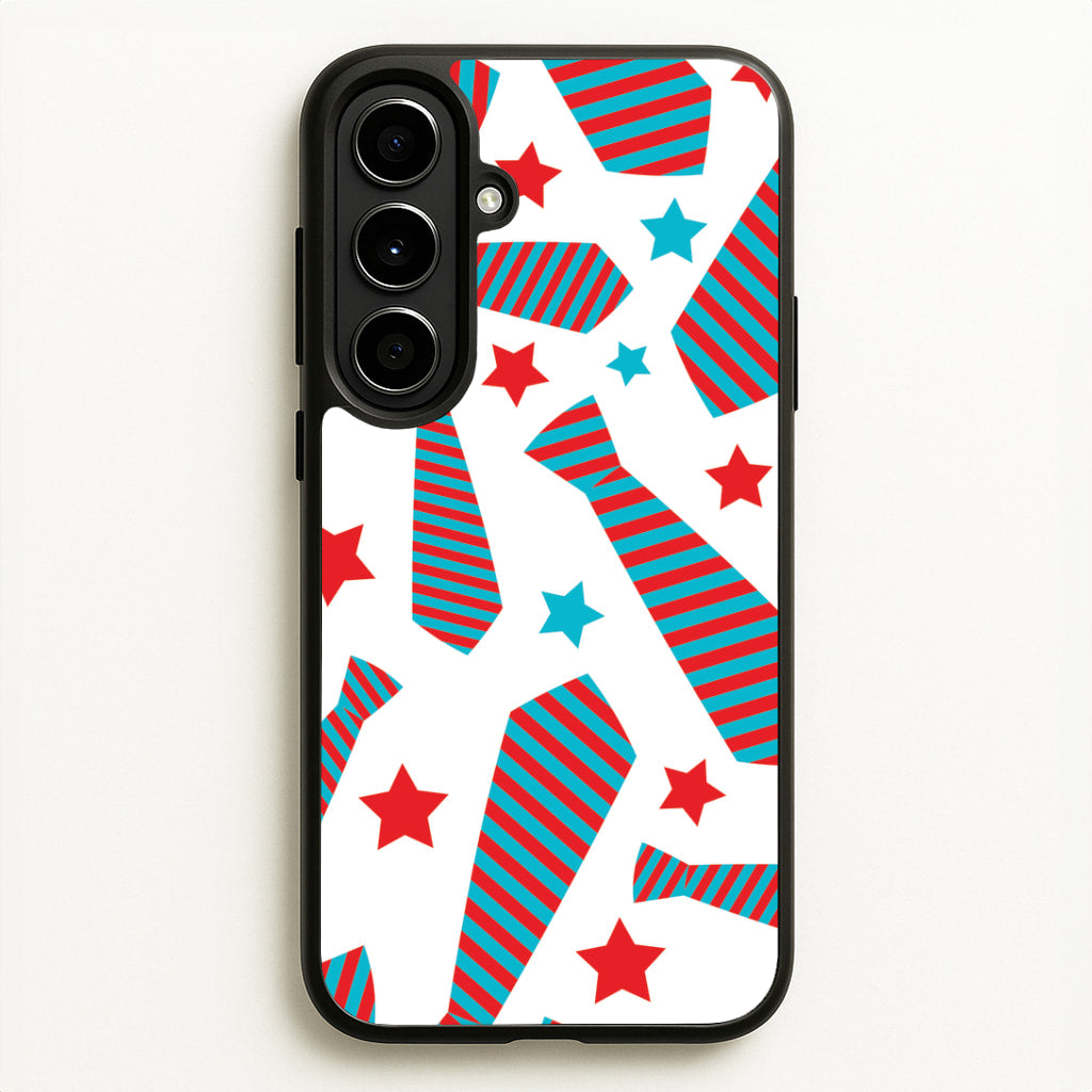 Tie And Stars Pattern Galaxy A56 Case