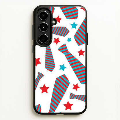 Tie And Stars Pattern Galaxy A56 Case