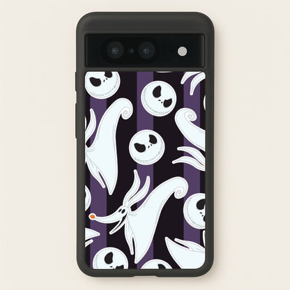 Skeleton Dog And Face Pattern Google Pixel 8 Case