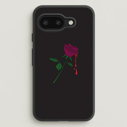 Dark Pink Rose Google Pixel 9a Case