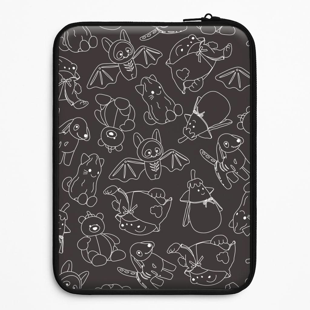 Halloween Plushies Pattern II - Halloween Laptop Sleeve