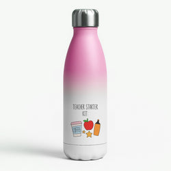 Teacher Starter Kit Pink Water Bottle