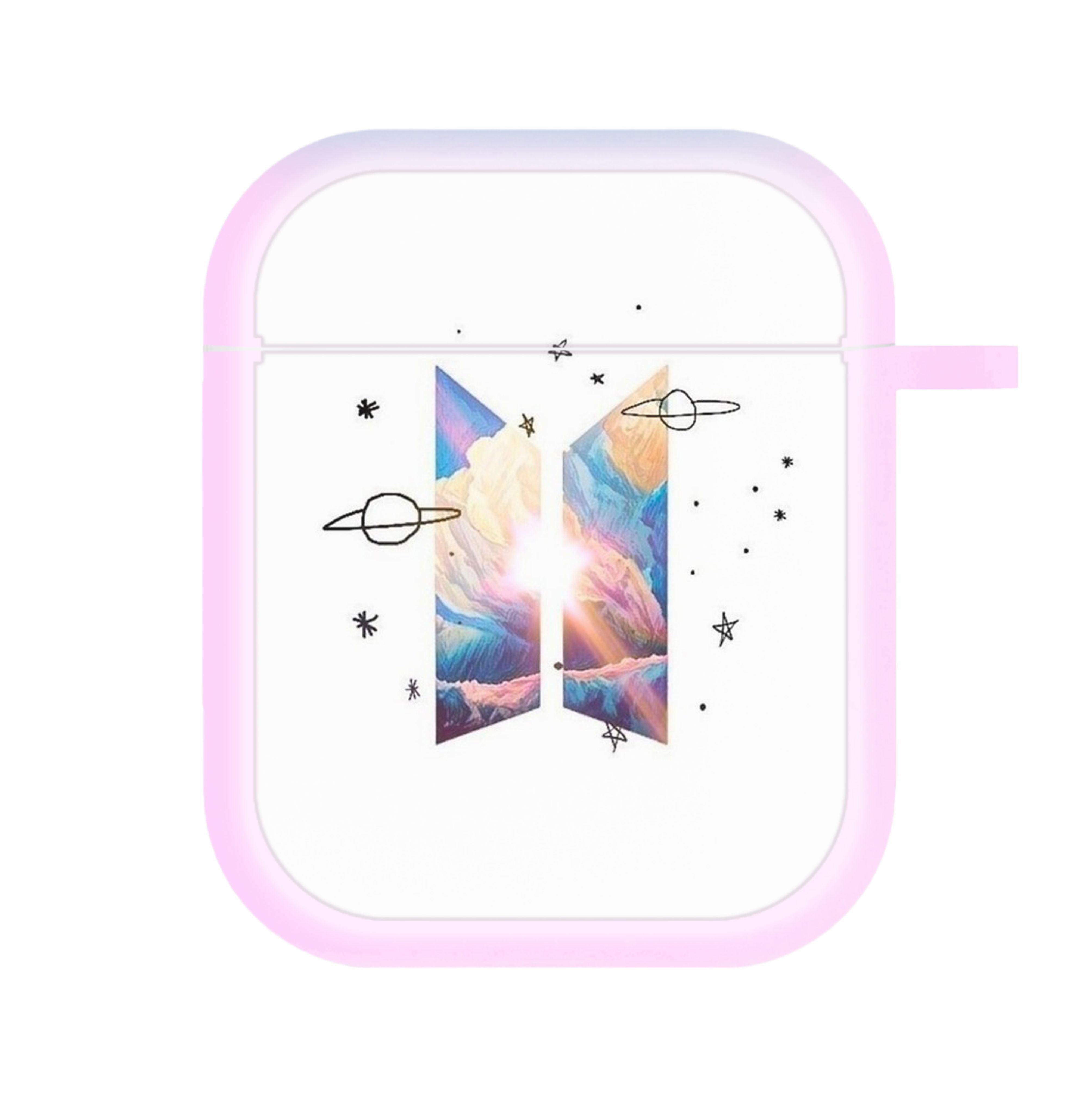 Space K-Pop Band Logo AirPods Case