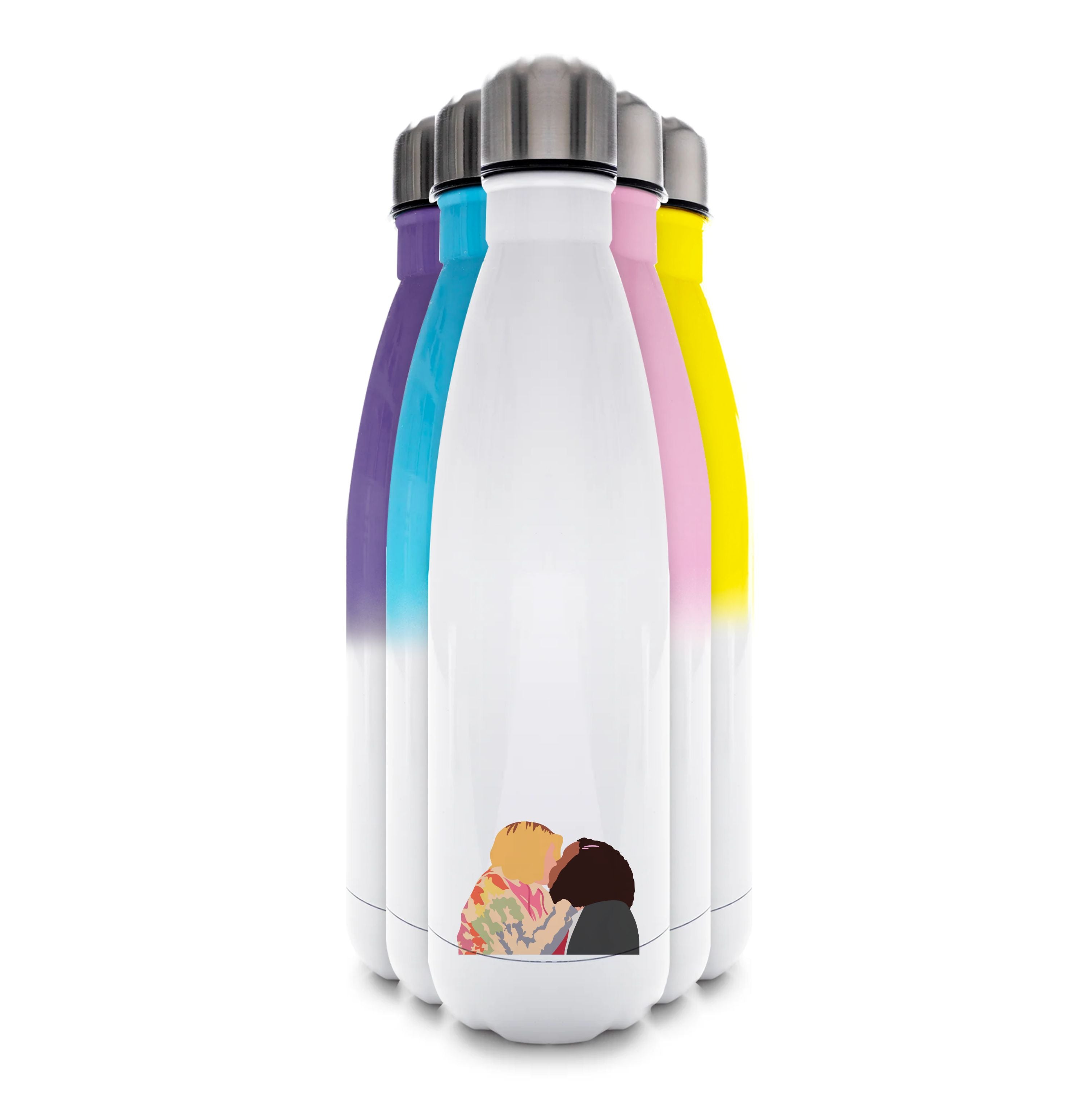 Tara And Darcy - Heart TV Water Bottle