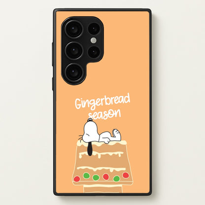 Cartoon Beagle Gingerbread House Galaxy S24 Ultra Case