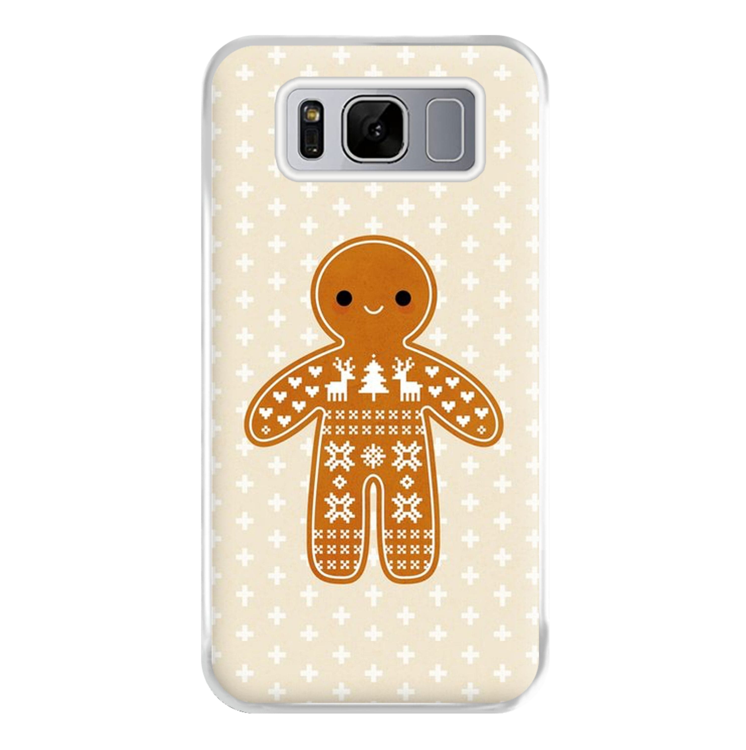 Christmas Jumper Pattern Gingerbread Man Phone Case