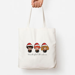 Wizards With Christmas Hats Tote Bag