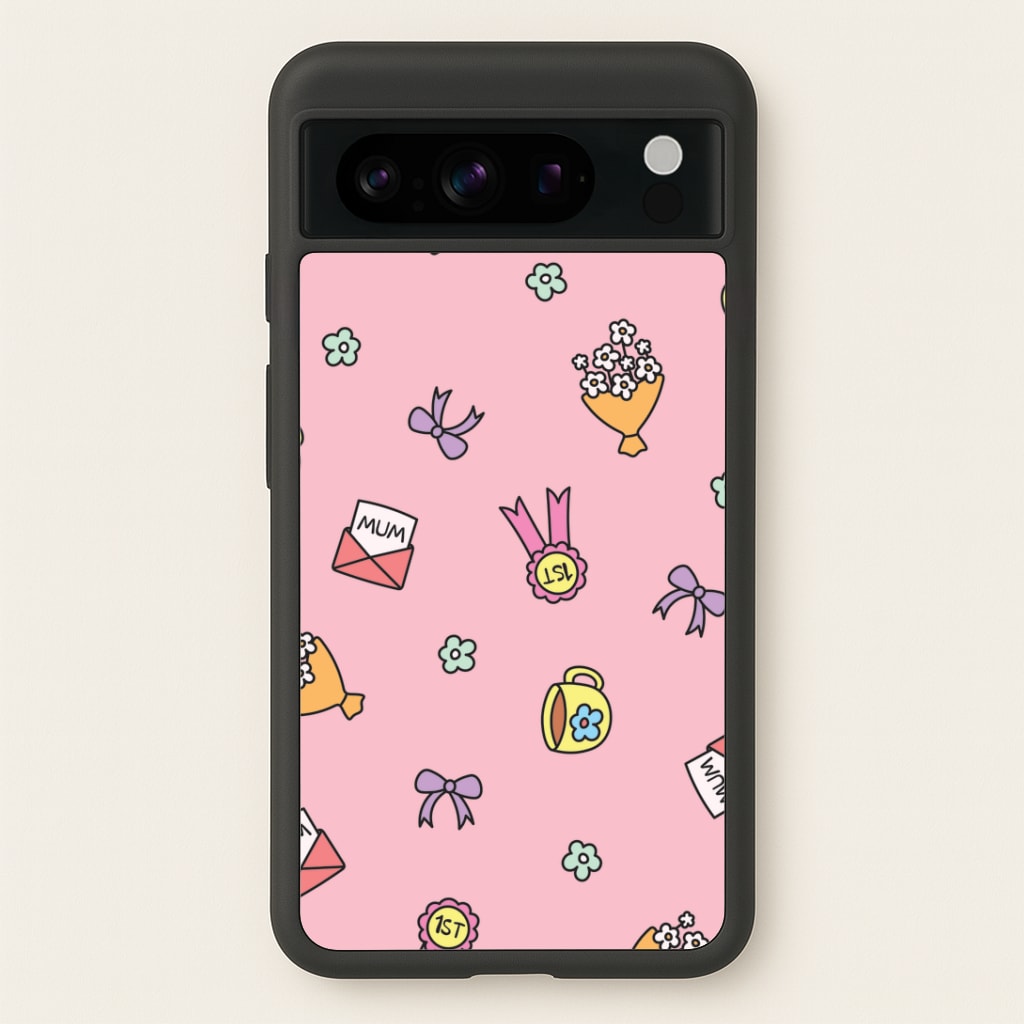 Mum Doodles Pattern Google Pixel 8 Pro Case