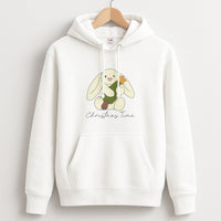 Christmas Bunny Stars Plush Hoodie