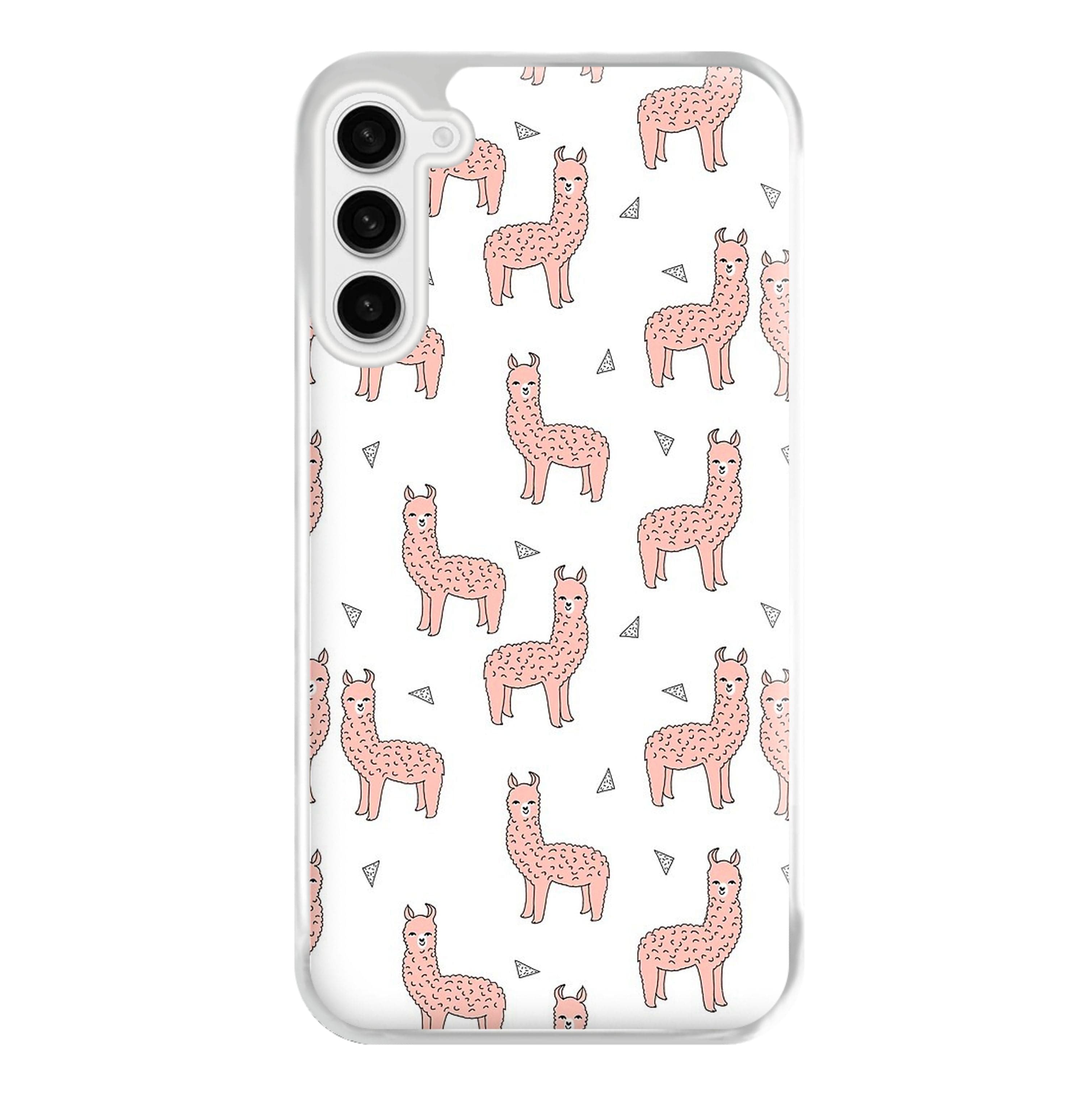 Pale Pink Alpaca Pattern Phone Case