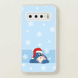 Cartoon Donkey Snowflakes Galaxy S10 Plus Case