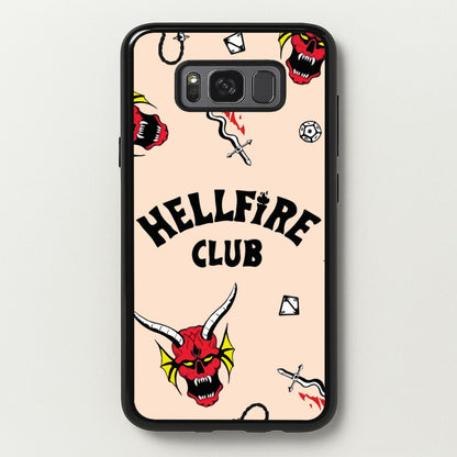Hellfire Club Icons Collage Peach Galaxy S8 Plus Case