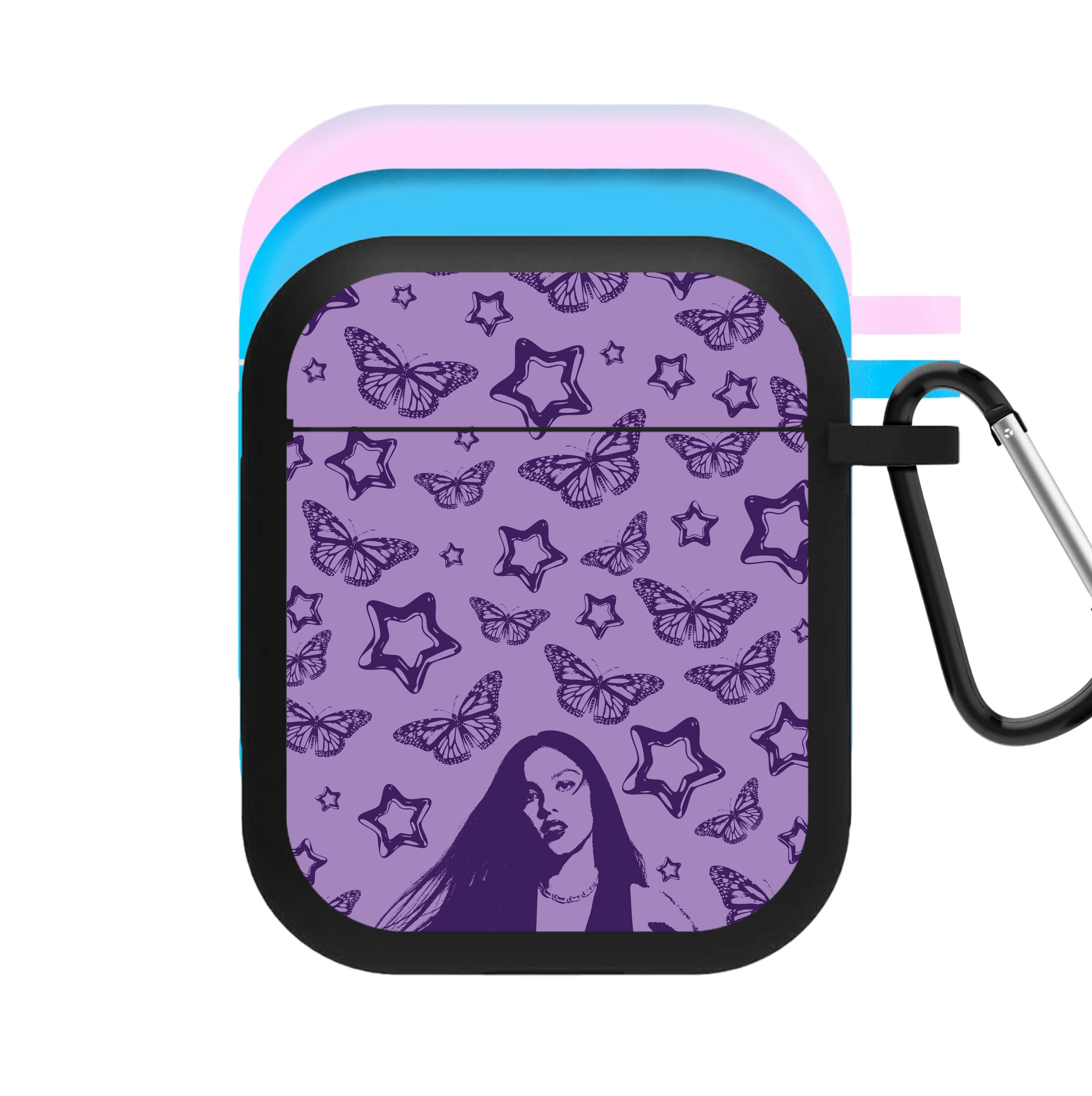 Stars And Butterflies Pattern AirPods Case