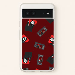 VHS & Ghostface Pattern Google Pixel 7 Case