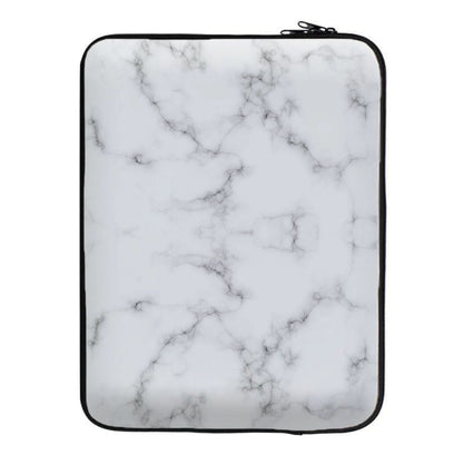 White Marbled  Laptop Sleeve