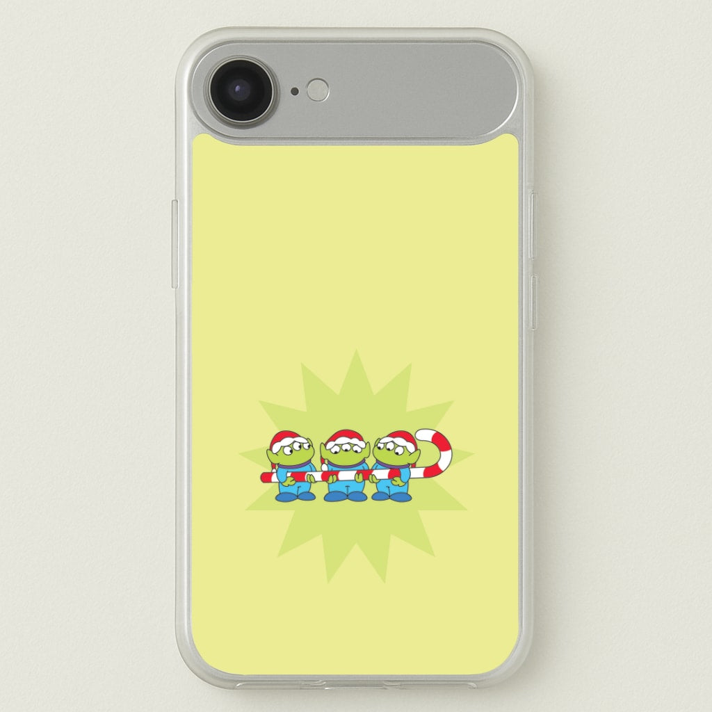 Cute Green Aliens Candycane iPhone 17 Air Case