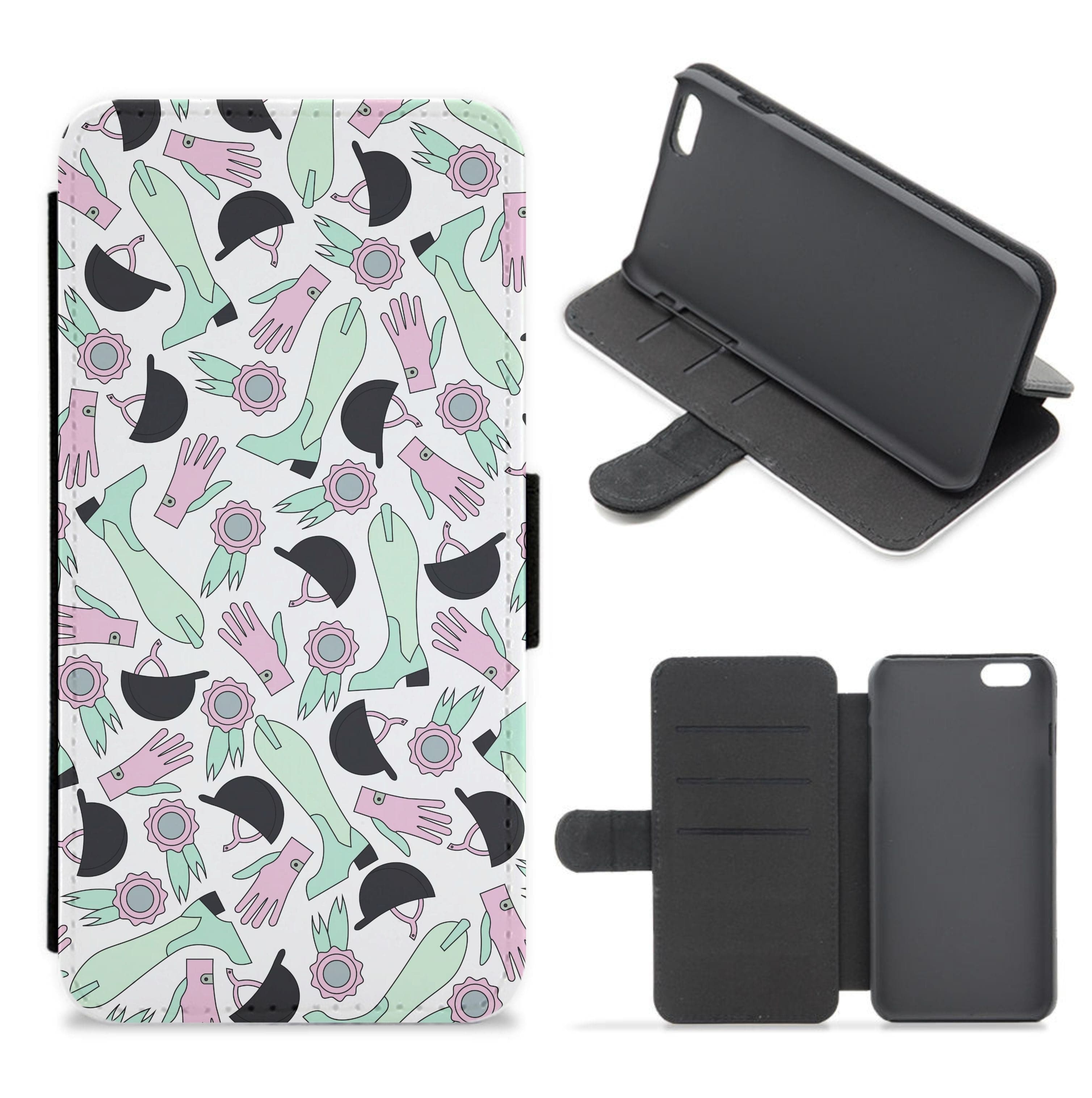 Clothing Patterns - Horses Flip / Wallet Phone Case